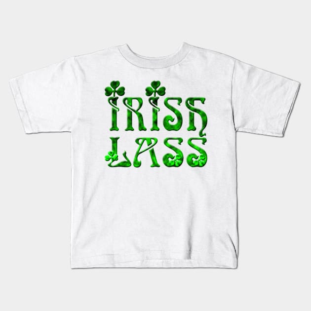 Irish Lass Kids T-Shirt by Izmet